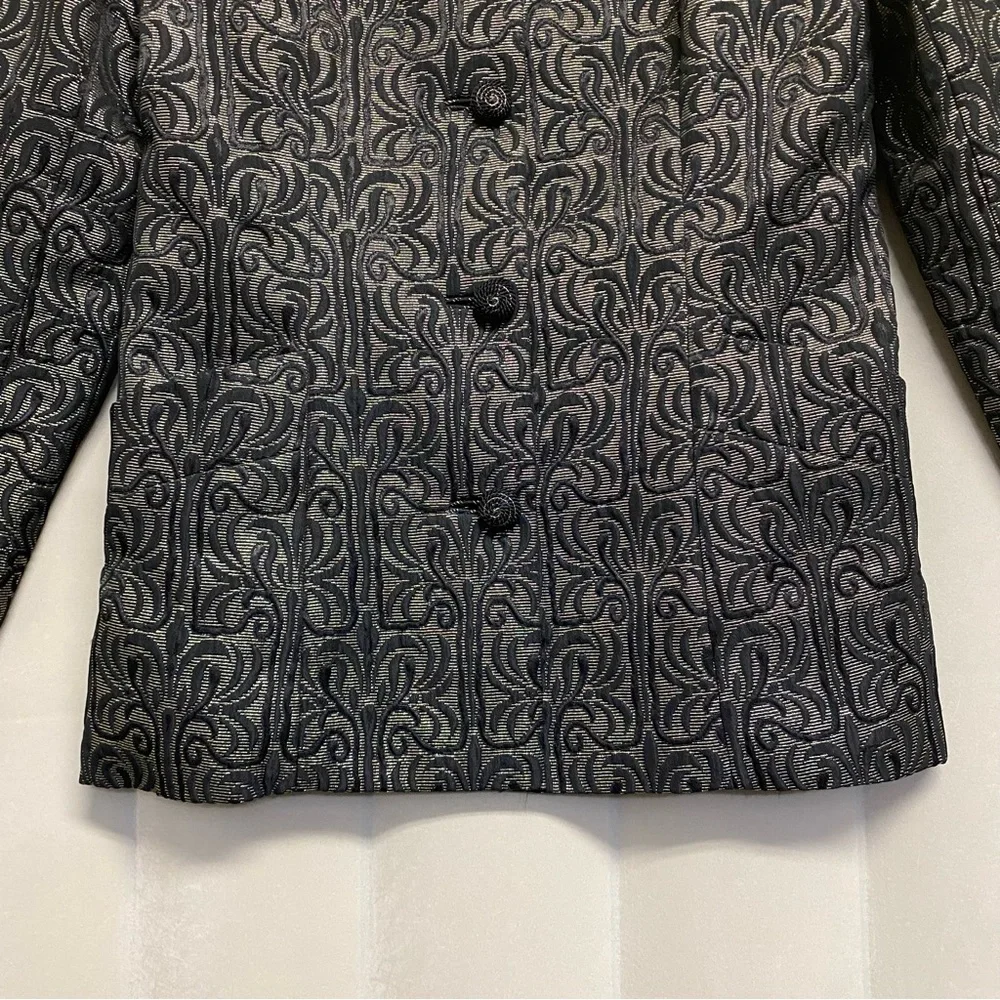 Vintage Mary McFadden Neiman Marcus Womens Blazer Jacket Sz 12 Brocade Old Money